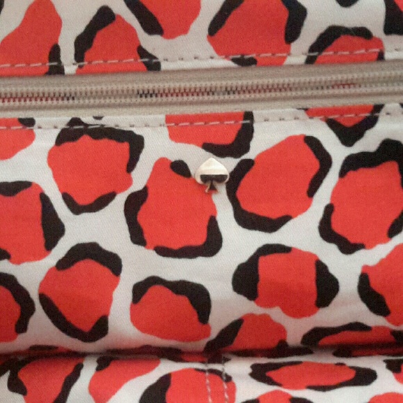 Authentic vintage Coral/Red  Kate Spade Handbag - Picture 7 of 8